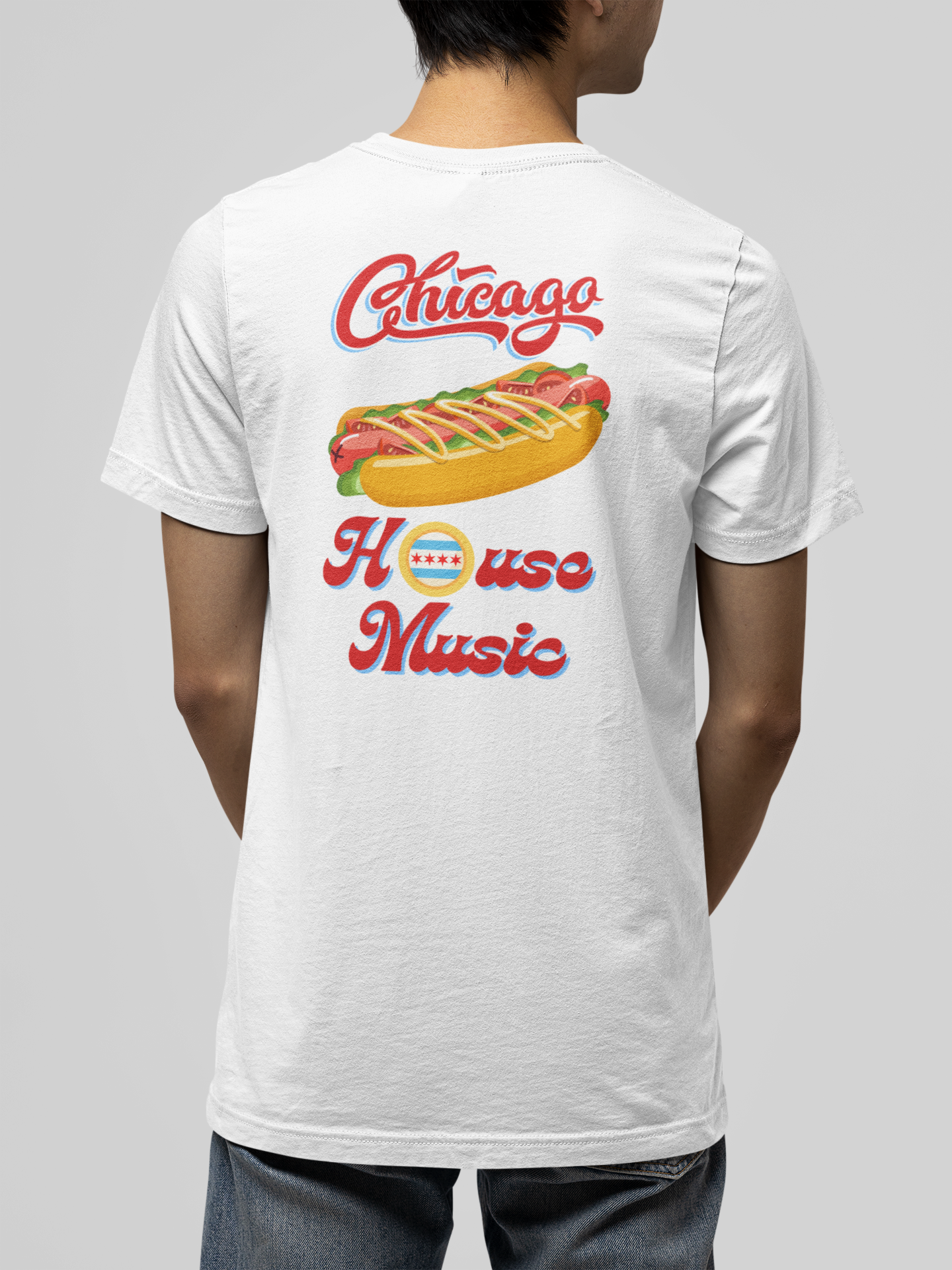 Chicago Style House Music Backside Tee 🌭