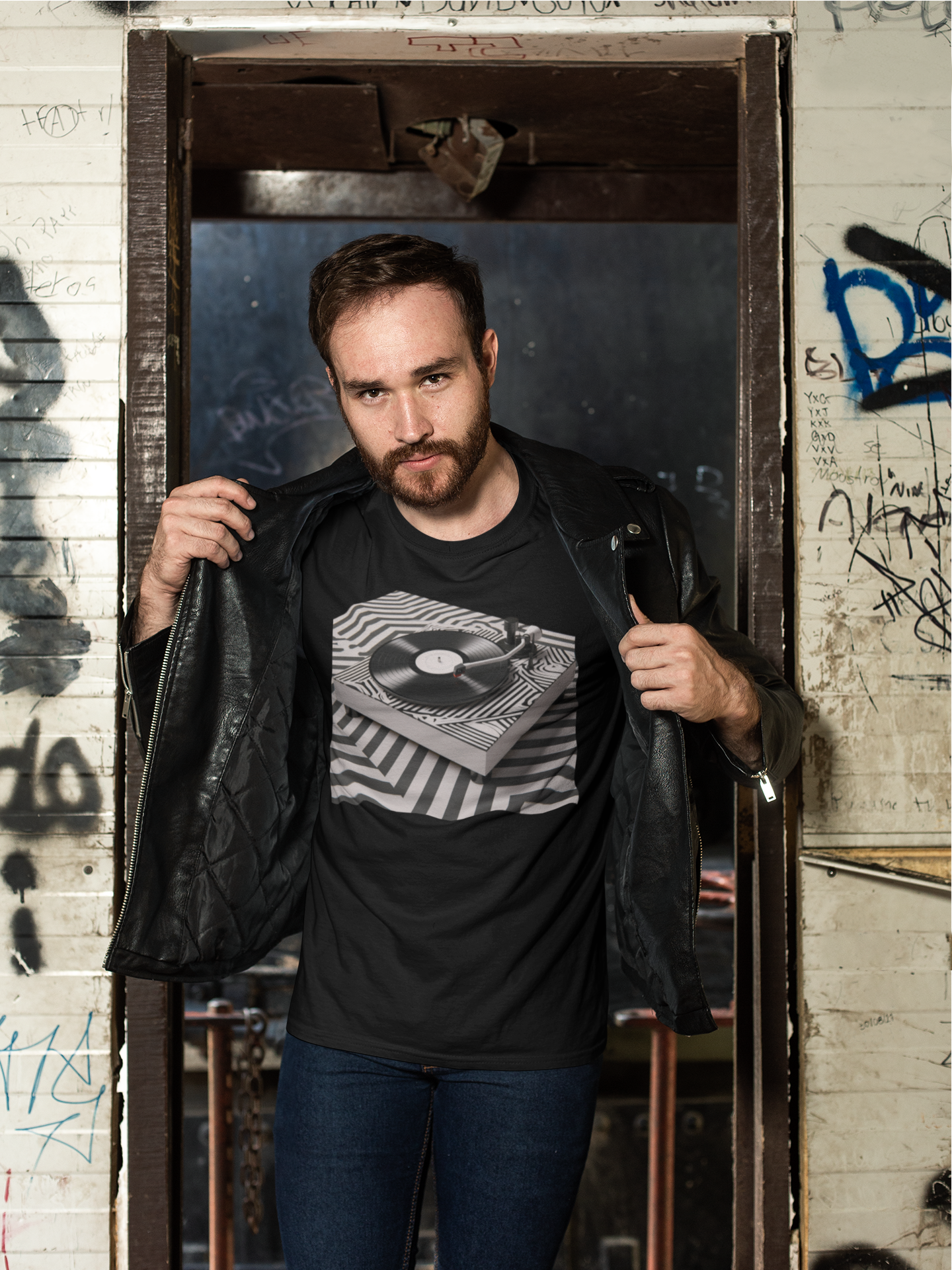 Waxon Zebra Tee shirt Black