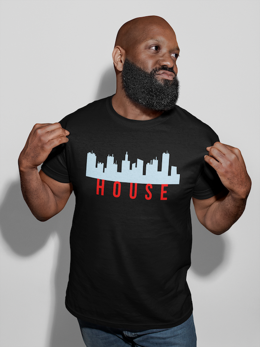 Chicago House Music Skyline Tee